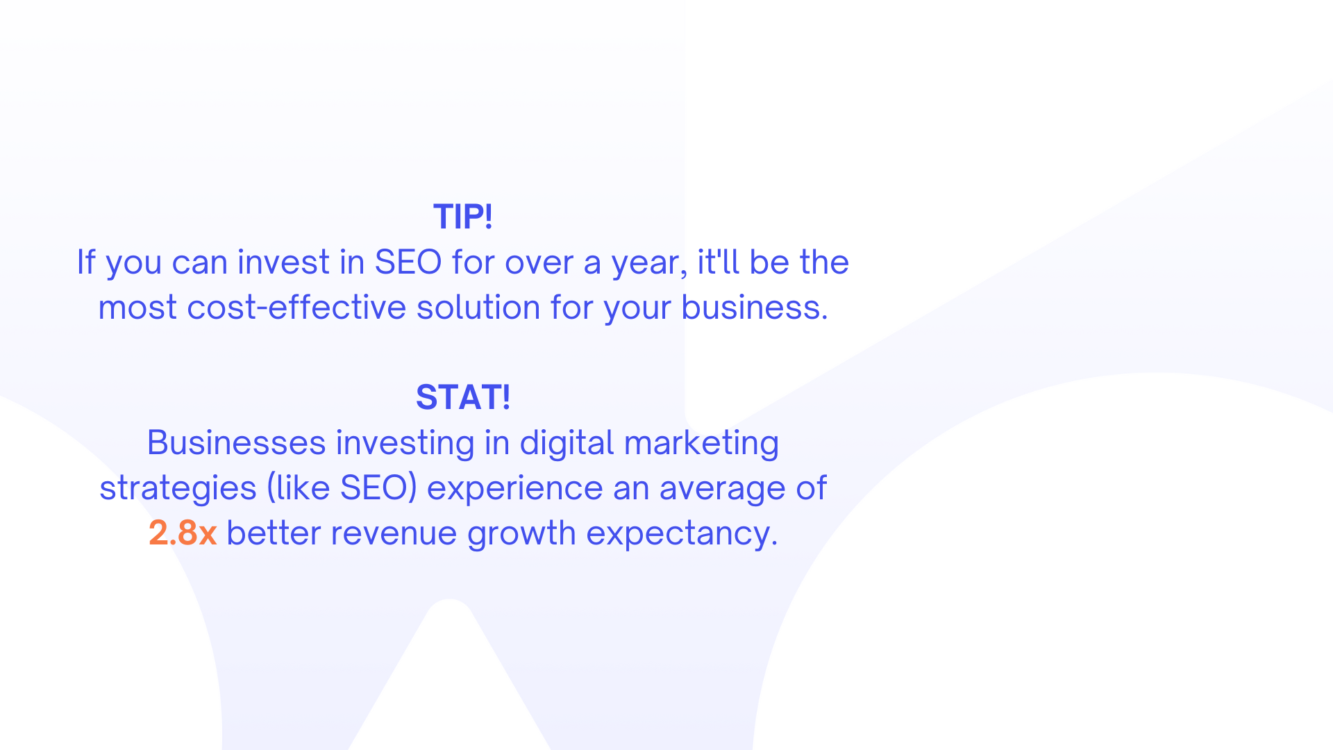 AJ Blog Graphics - Tip + Stat SEO revenue growth