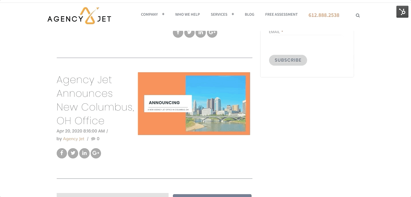 Columbus, OH | Agency Jet