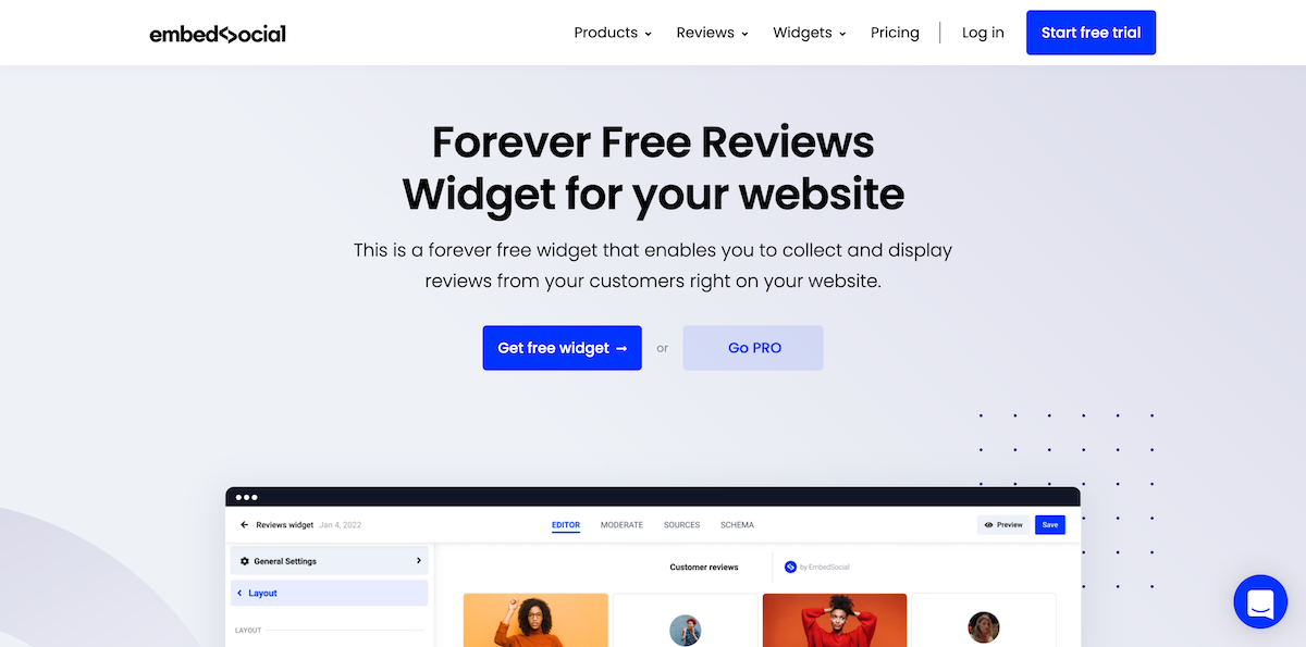 Forever-Free-Reviews-Widget-for-Your-Website-EmbedSocial