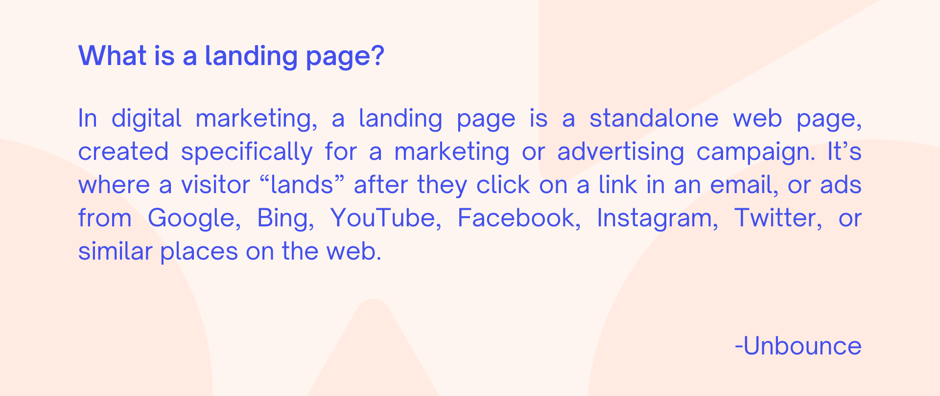 What is a landing page - Agency Jet