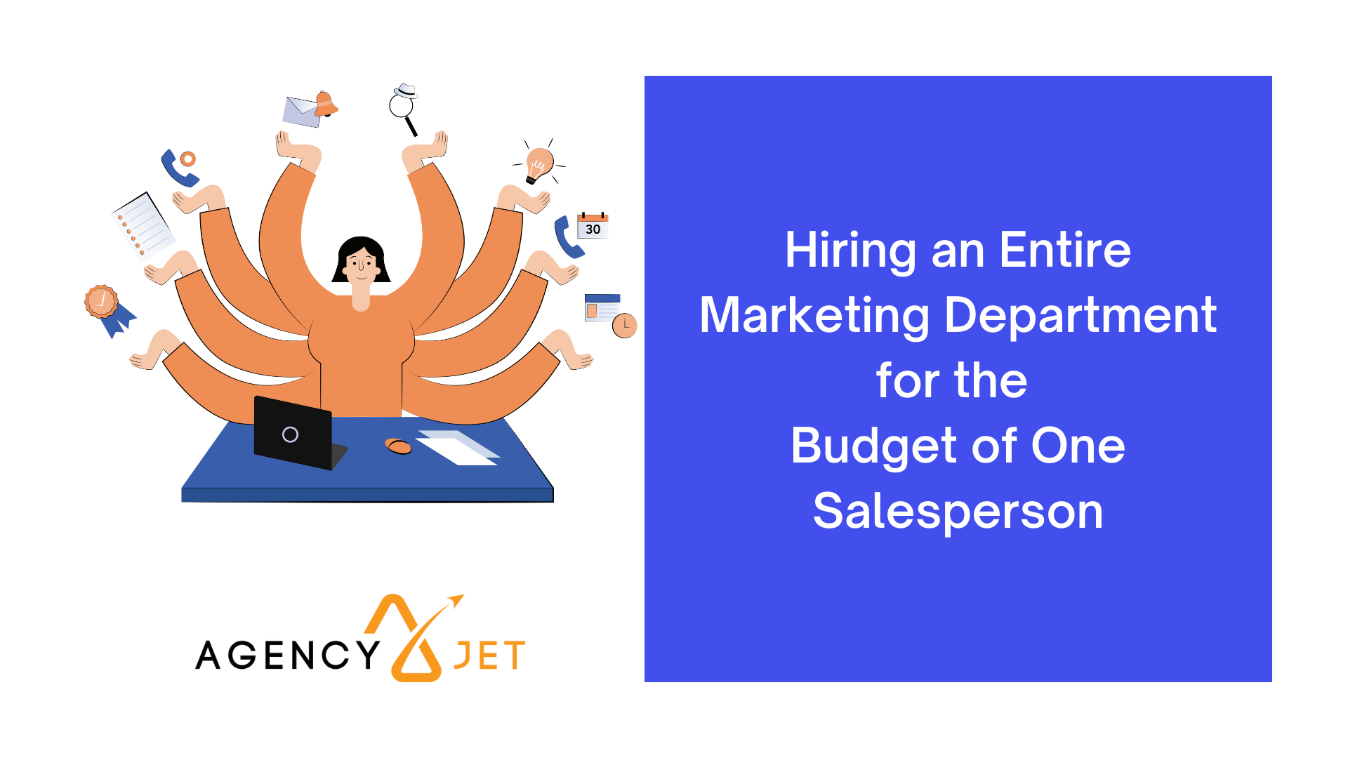 Hiring an entire marketing department for the budget of 1 salesperson