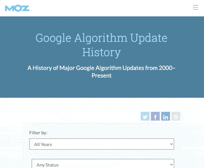 Google Algorithm Update Checker - Agency Jet