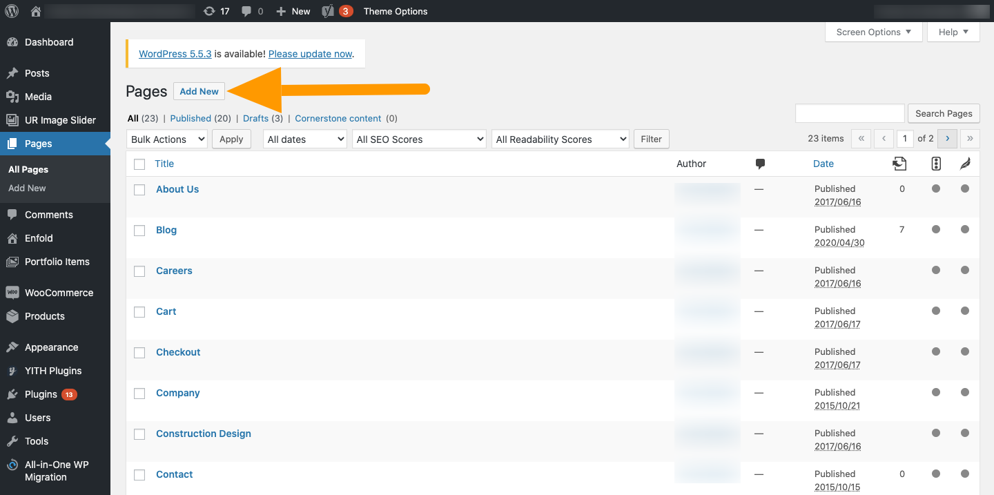 WordPress Add New - Agency Jet