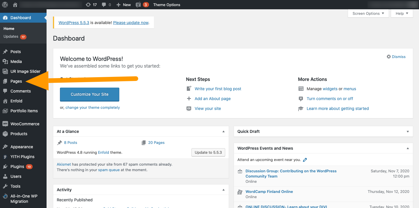 WordPress Pages - Agency Jet